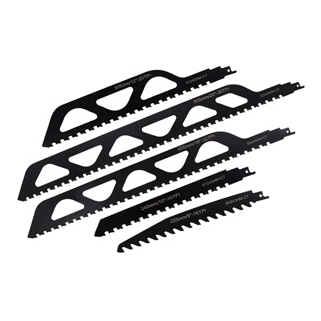 Ereciprocating saw blades for sabre saws