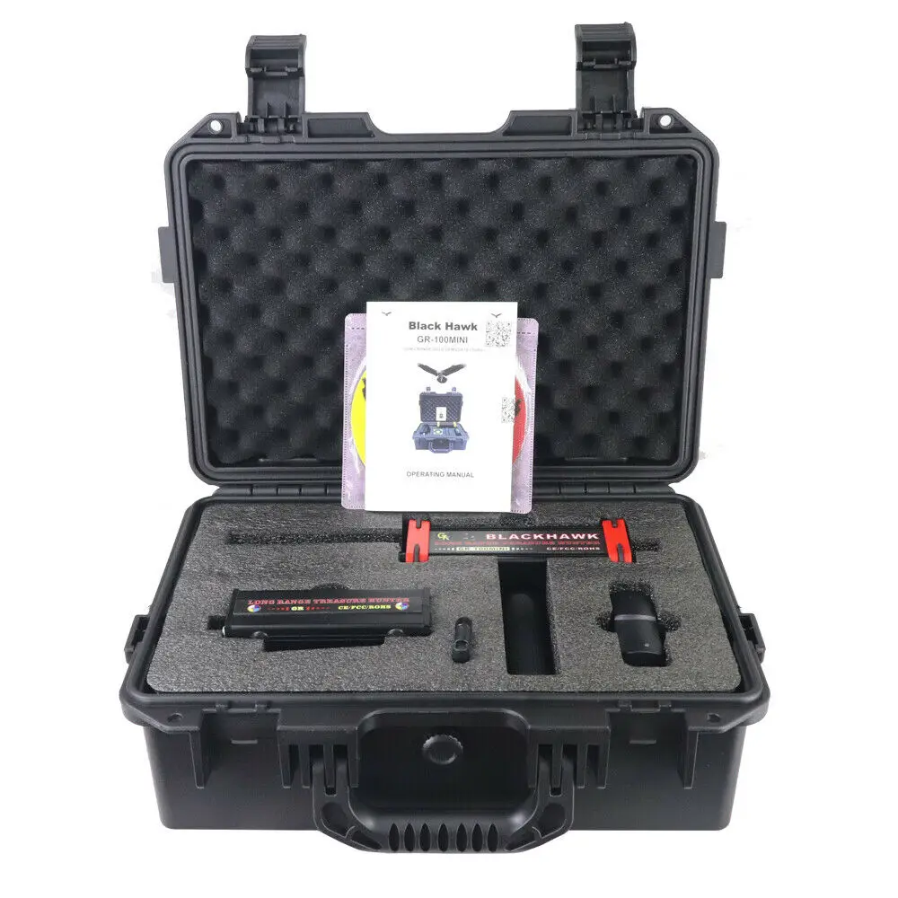 Black Hawk GR-100MINI Underground Metal Detector Red Color GR100MINI Gold Diamond Silver Copper Gem Minerals Finder
