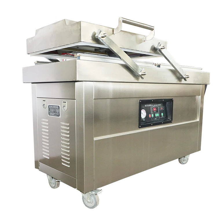 Dz series double chamber smoked meat vacuum packing machine dry fish /meat/food packing