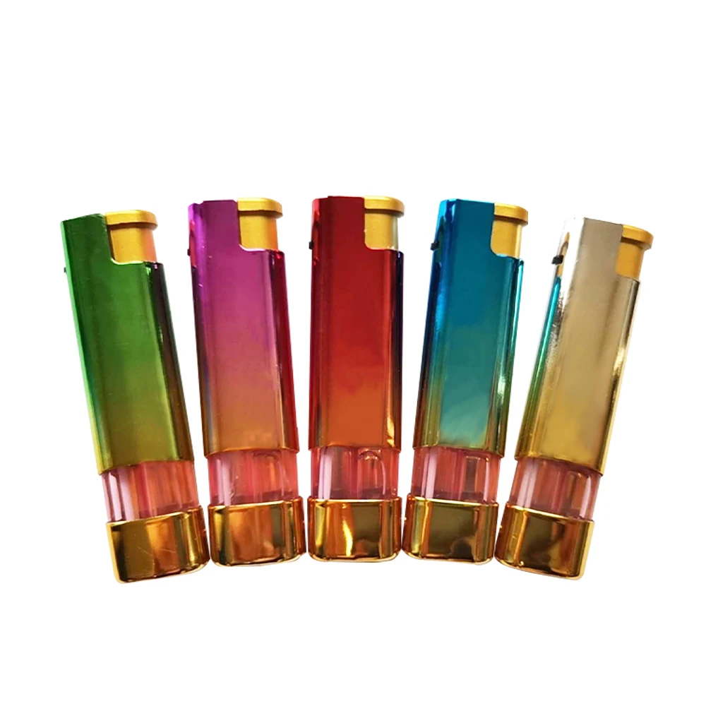 wholesale plasma electric  gas cigarette lighter elektronik sigara likit  HP-883 metal case lighter disposable gas lighter