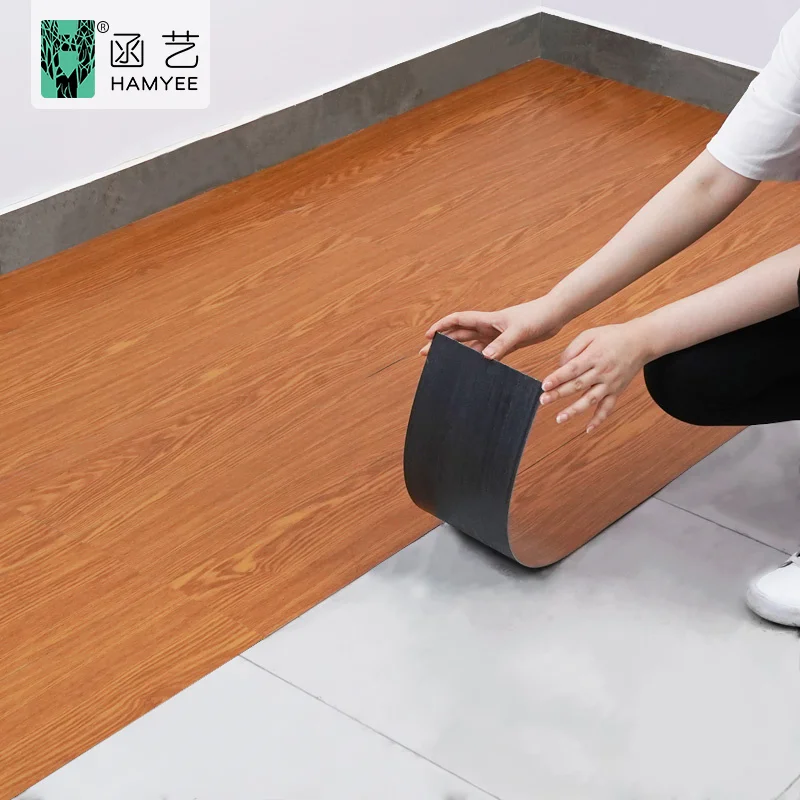 wood look eco adhesive  grain lvt click dry back flooring with glue vinyl floor pvc tiles lvt flooring