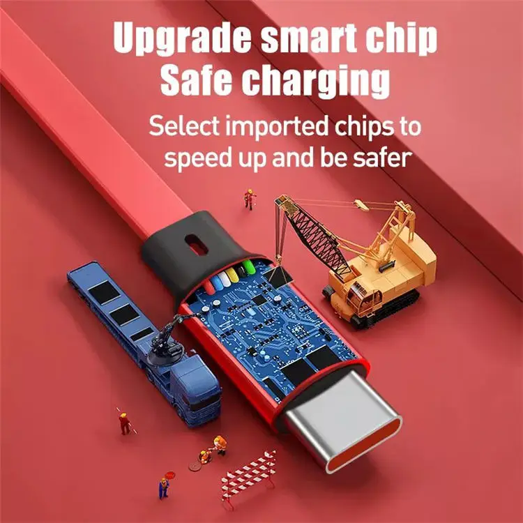 100W Fast charging 6A  cable 3 in 1 Retractable Charging Cable Usb Fast Charger Micro Usb Type C Date Cable