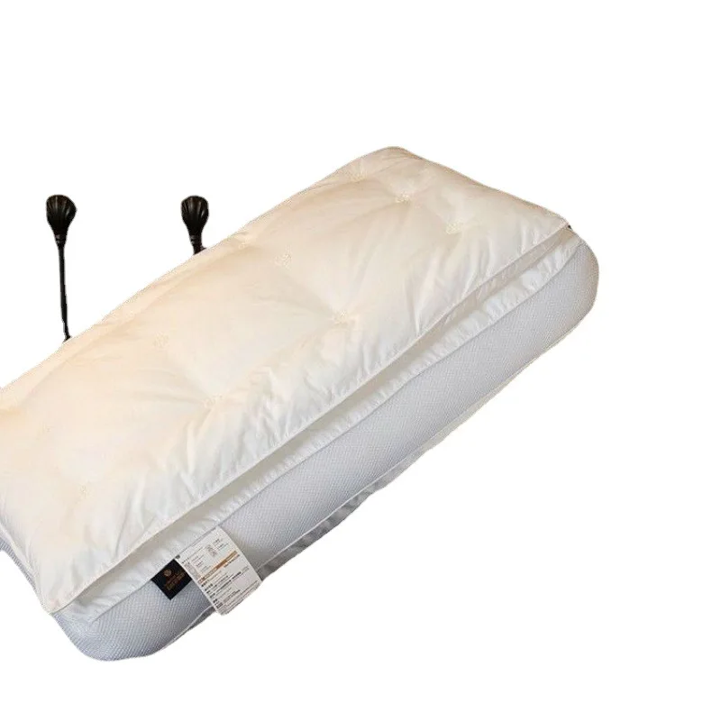 ix Pillow Core Double adult home Neck pillow Single Five Hotel Extra Thick plus High soft . - Yes