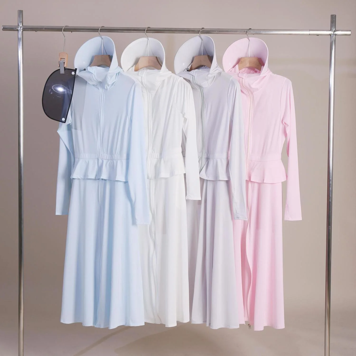 2022 New Long Sunscreen Full Body UV Protection Summer Outdoor Sports Cool Feeling Ice Ultra Thin Sunscreen Clothes Rash Guard