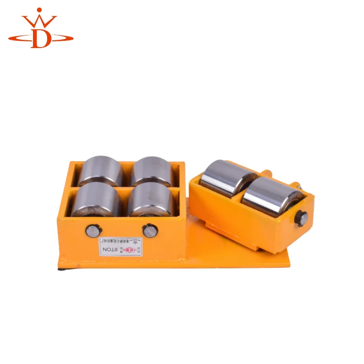 CRA Carrying Roller Transporting Heavy Duty 6T/8T/12T Cargo Trolley Skates For Machine Moving