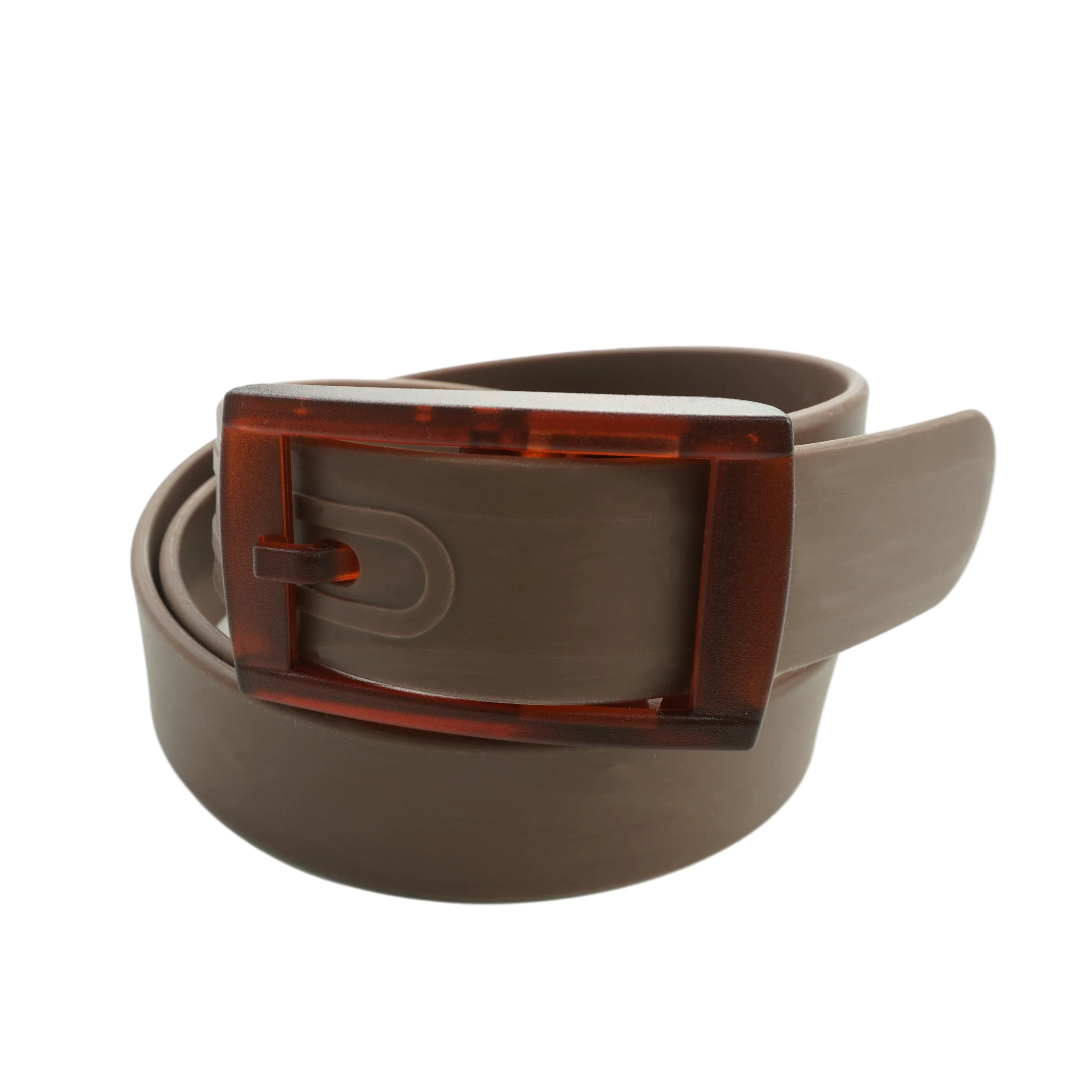 Factory Wholesale Trendy Customized Color Rubber Belts Trendy Casual Sport Silicone Belt With Plastic Buckle