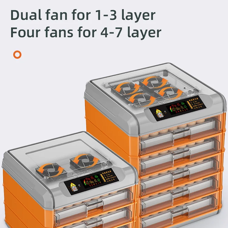 4 layers 256 eggs drawer type high hatching rate incubator for duck chicken pigeon quail goose birds