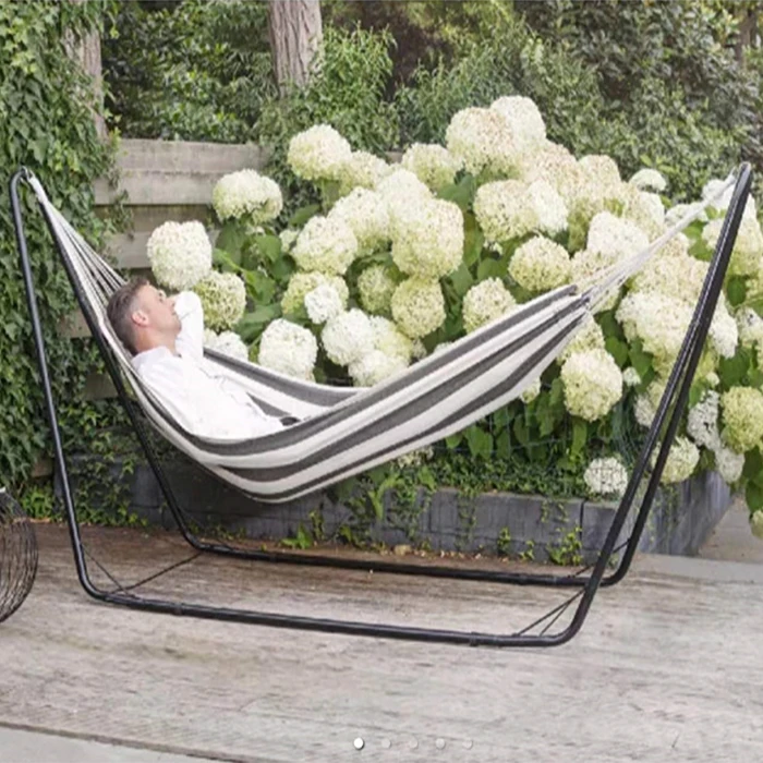 Anti Gravity Stretching  beach garden relax entertained Hammock with metal Frame swing chair with High Density Nylon Bag Set