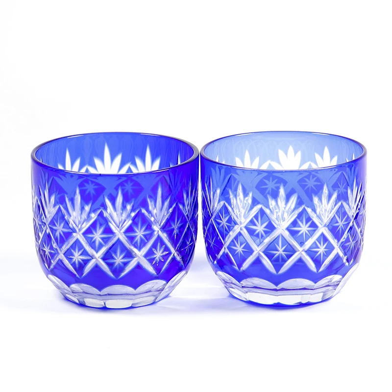  Набор из 2 предметов Kiriko Blue Shot Glasses Shochu Саке для