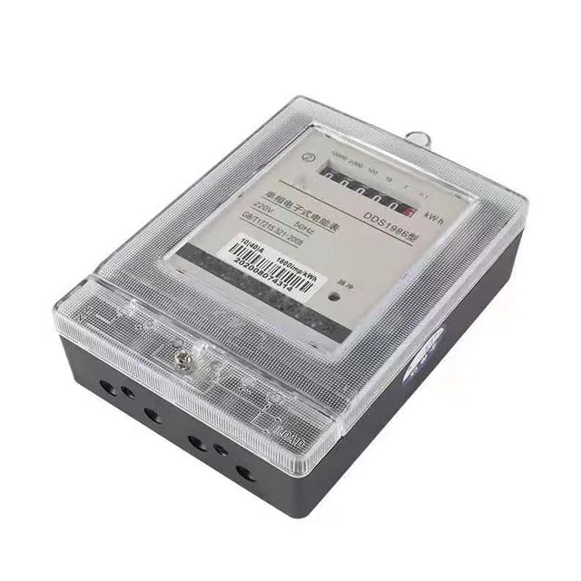 Household electric meter single-phase 10(40)A 220V watt-hour meter transparent DDS1986 electronic single-phase watt-hour meter