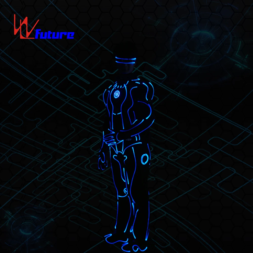 Hot sale group tron costumes,boys dance clothing,stage performance wear for adult Iron clothing
