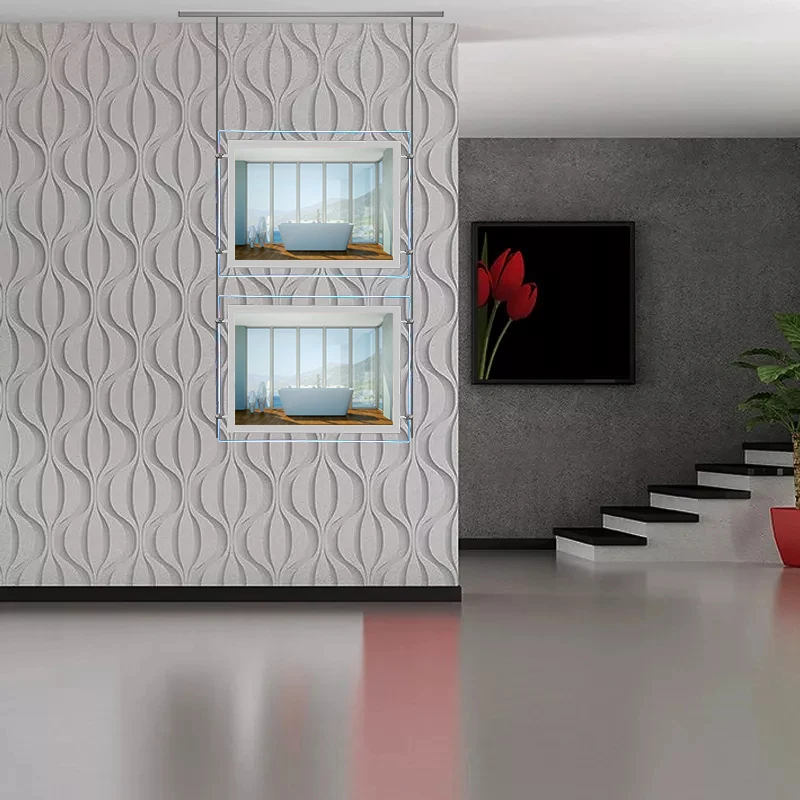 Super Slim Clear Frame Frameless Led Crystal Frame Led Backlit Light Box Advertising Real Estate A4 Crystal Acrylic Light Box