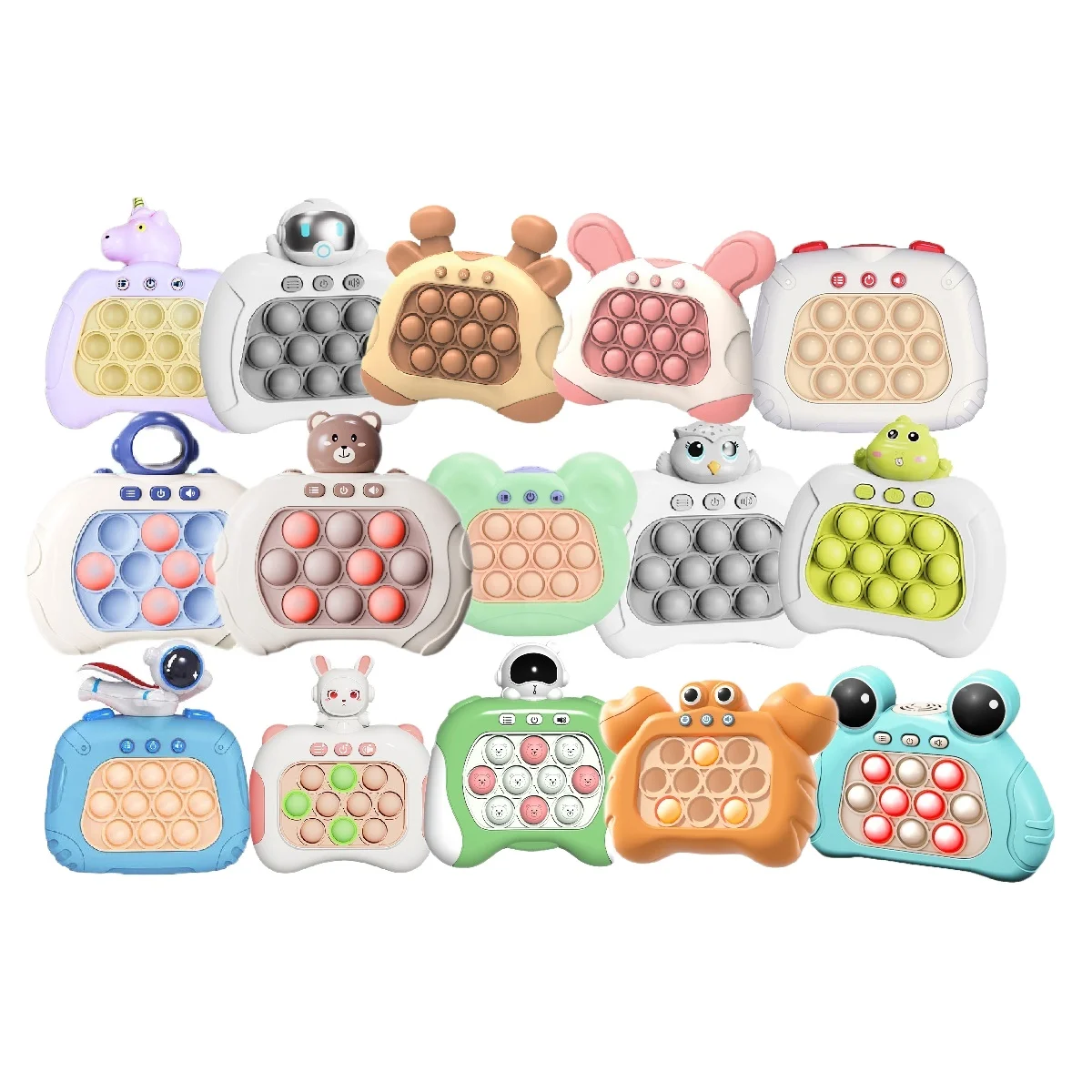 2023 new hot selling quick push game console fidget toys light up electronic pop itting pro game