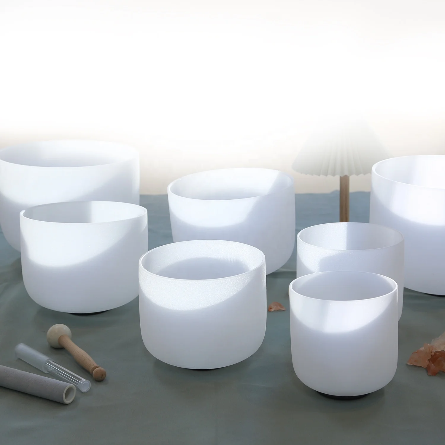Chakra Quartz Crystal Singing Bowl Set Crystal Singing Bowl for Sound Healing
