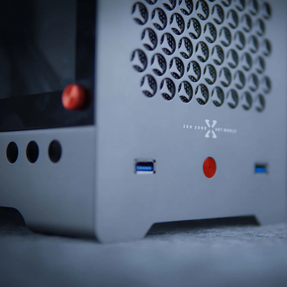  Мини-корпус MATX C1 корпус из алюминиевого сплава для ПК настольное шасси «сделай сам» с установкой игр и домашнего
