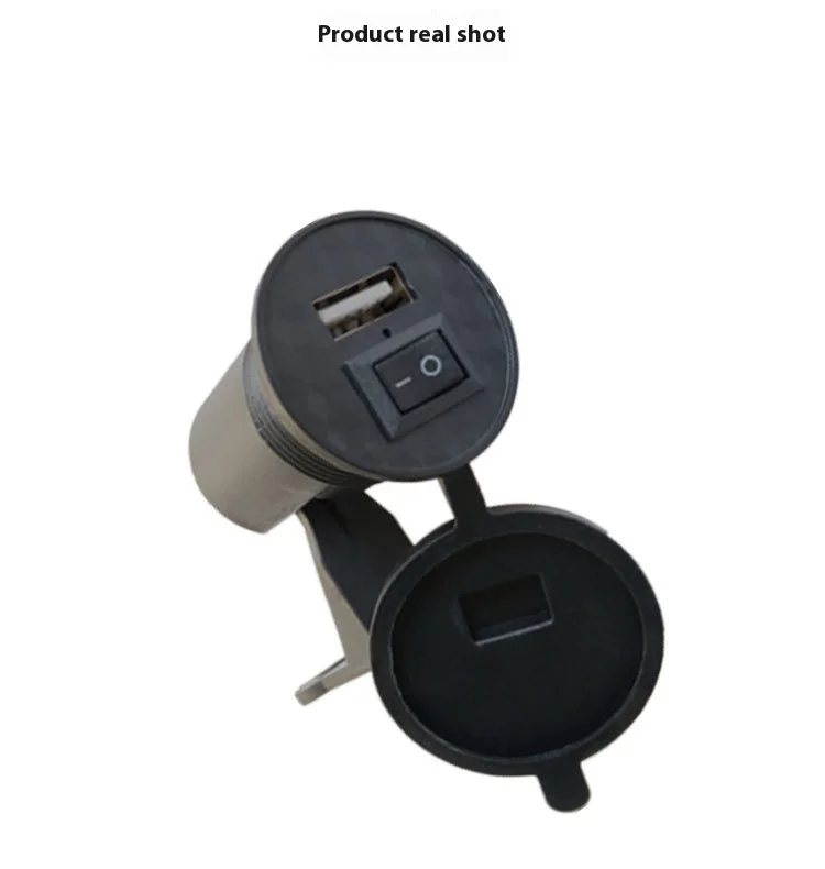 Onlyoa 12V 1.5A USB Charging Port Waterproof Auto Charger Adapter for Motorcycles