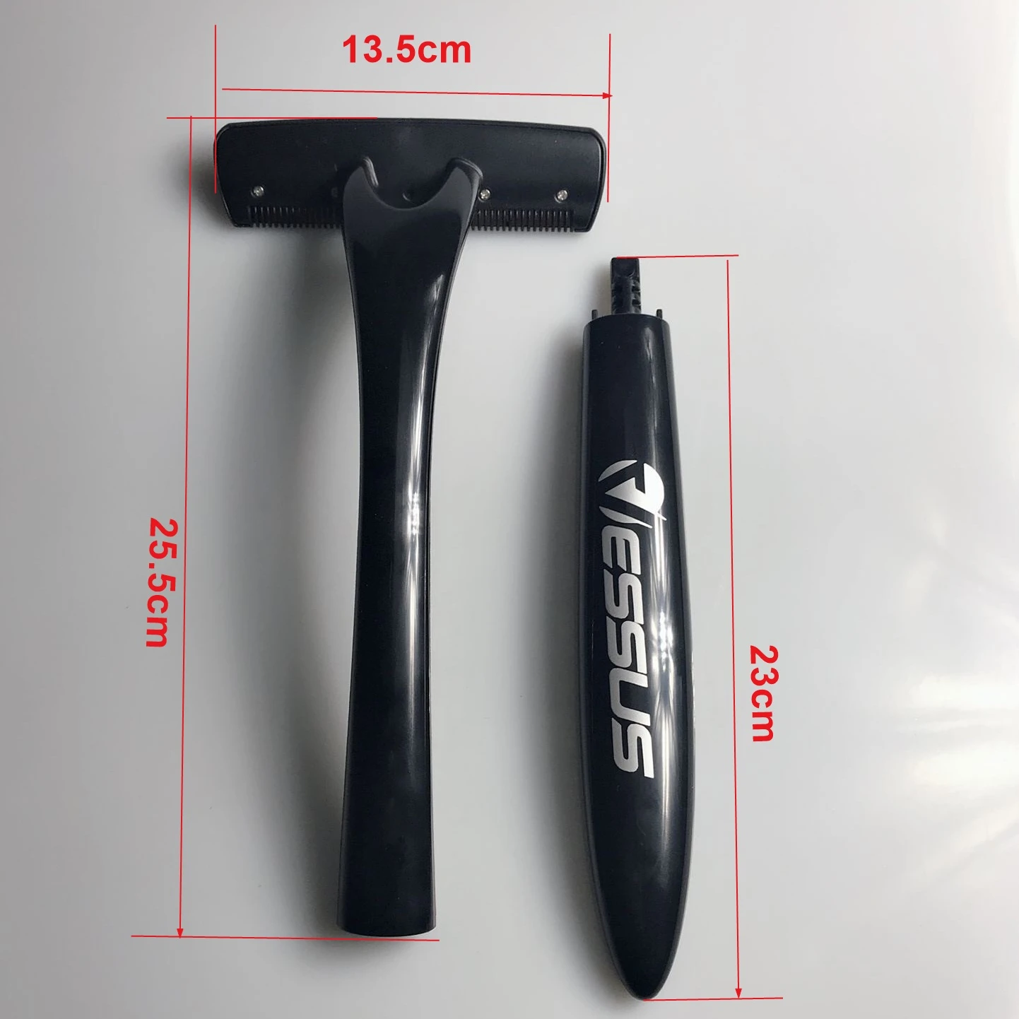 BS003 Newest  Design  Long Handle Do It Yourself Back Hair Shaver eyebrow sharpener eyebrow razor trimmer set