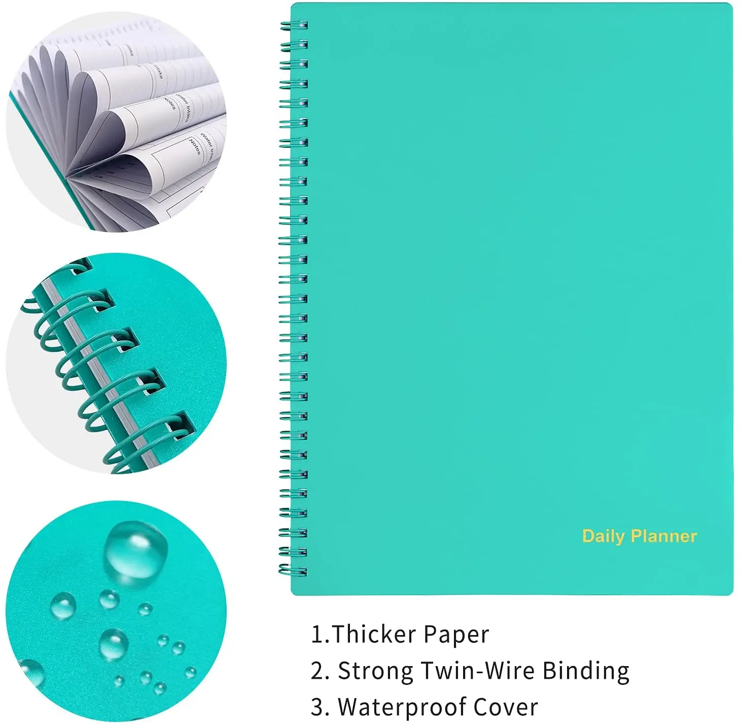 Custom Undated Daily Planners and Day To Do List Notebooks Time Management Manual Personal Organizer Wholesale