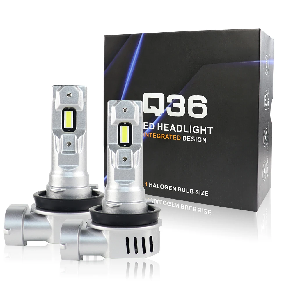 Factory Wholesale Auto Car Lighting System Q36 Led Headlight Bulb High Power H13 H11 9005 9006 H7 Led H4 Lamp Light