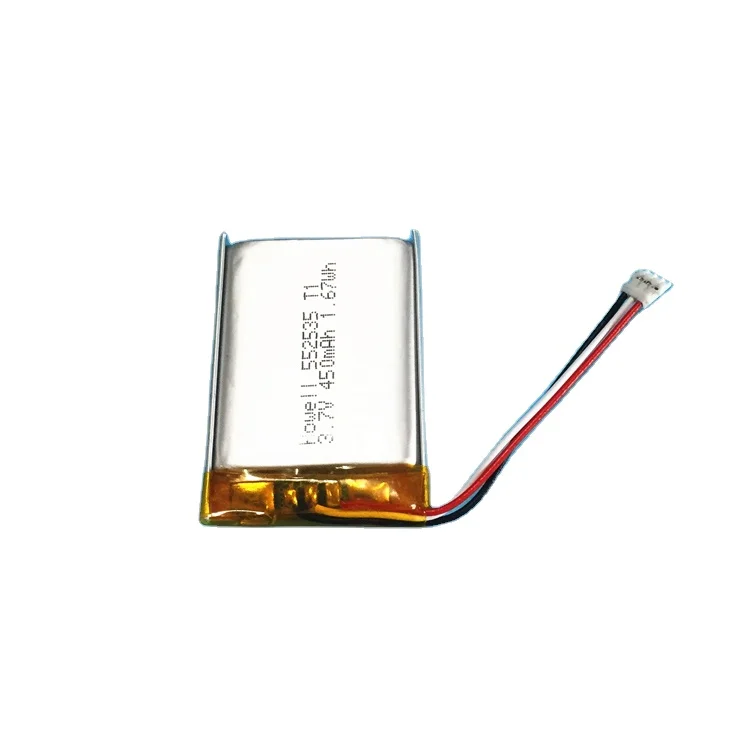 HWE Certificated 6s 12V Rechargeable Lithium Polymer Battery 552535 3.7V 450mAh Lipo Battery 4S