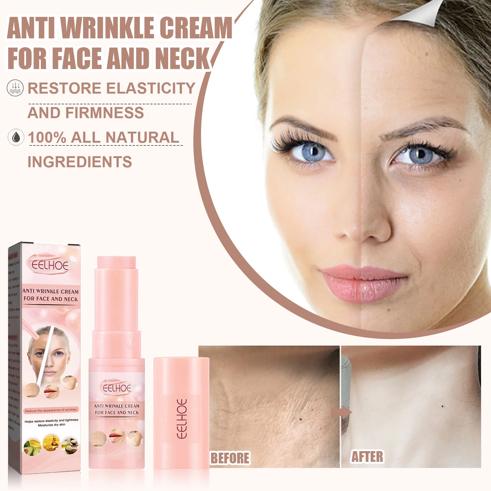EELHOE Face Serum Stick Anti-wrinkle Face Moisturizer Stick Organic Moisturizer Stick For Face