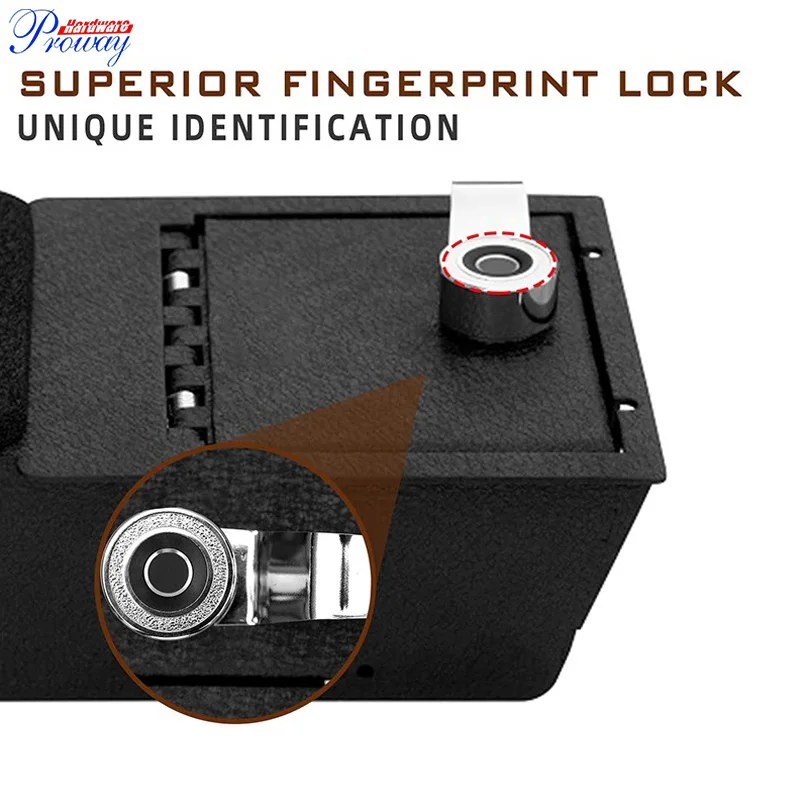 Superior Biometric Lock Console Safe Car Armrest Box Fingerprint Center Console Safe for 2021-2022 Tesla Model Y and Model 3