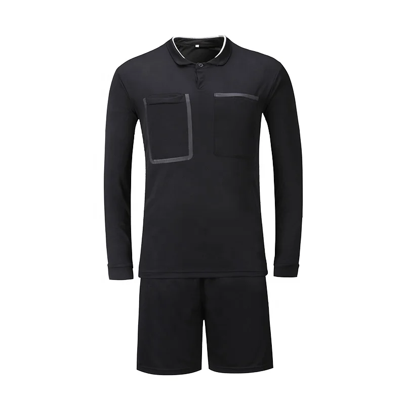 Professional Soccer Referee Jerseys Custom Soccer Umpire Shirt