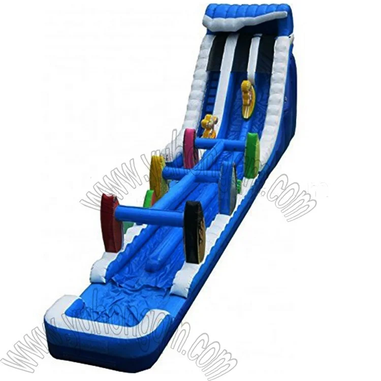 Fashion Design Inflatable Four Water Slide Large Inflatable Water Slide With Pool In China