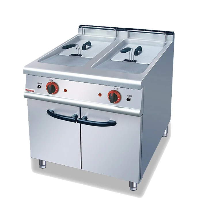 56L Commercial Four-tank electric fryer with oil filter HGL-158 fryer machines Factory direct sales