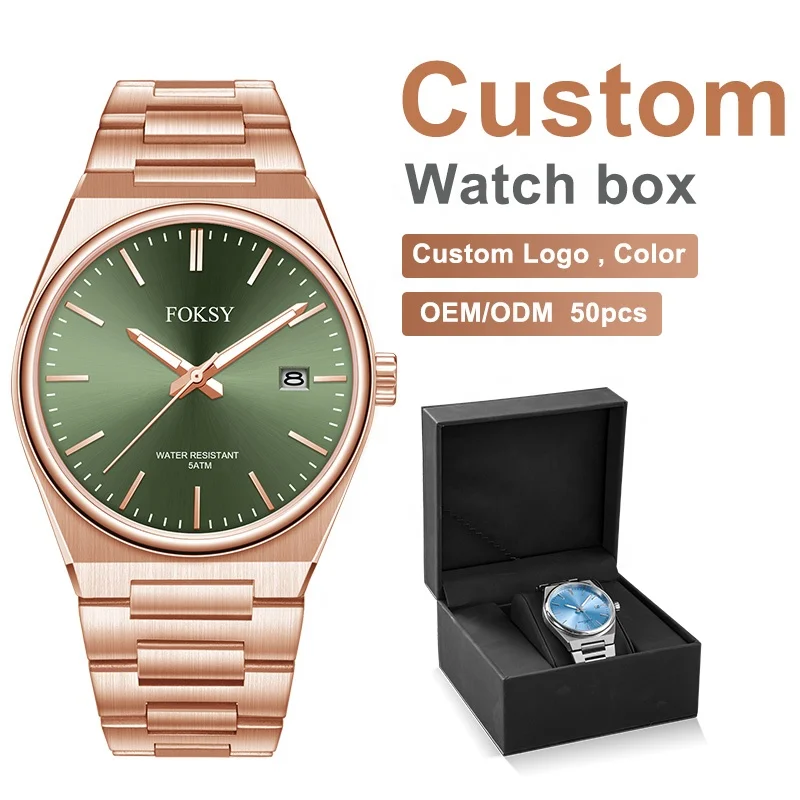 New Design 5ATM Waterproof Luminous Luxury Montres Quartz Men Watch Custom Private Label Japanese Movement Minimalist Watch