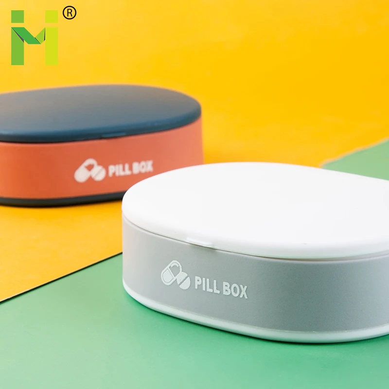 Wholesale Small Travel-Suitable PP Pocket Plastic Medicine Case 6-Case Pill Storage Boxes