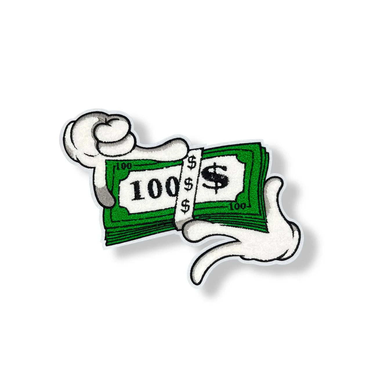 Wholesale Chenille Patches and Embroidery Patch for Clothing Hot Fix Small US Dollars Design Eye Ball Sewing Patches