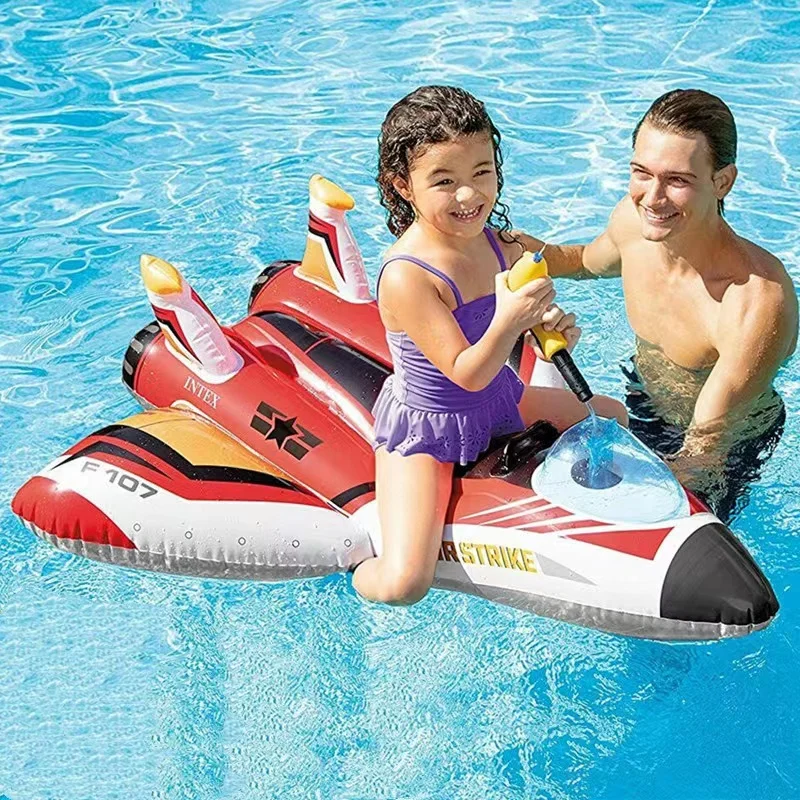 Intex 57536 Combat spaceship mount Child adult Surf inflatable mount Water Gun splashing mount