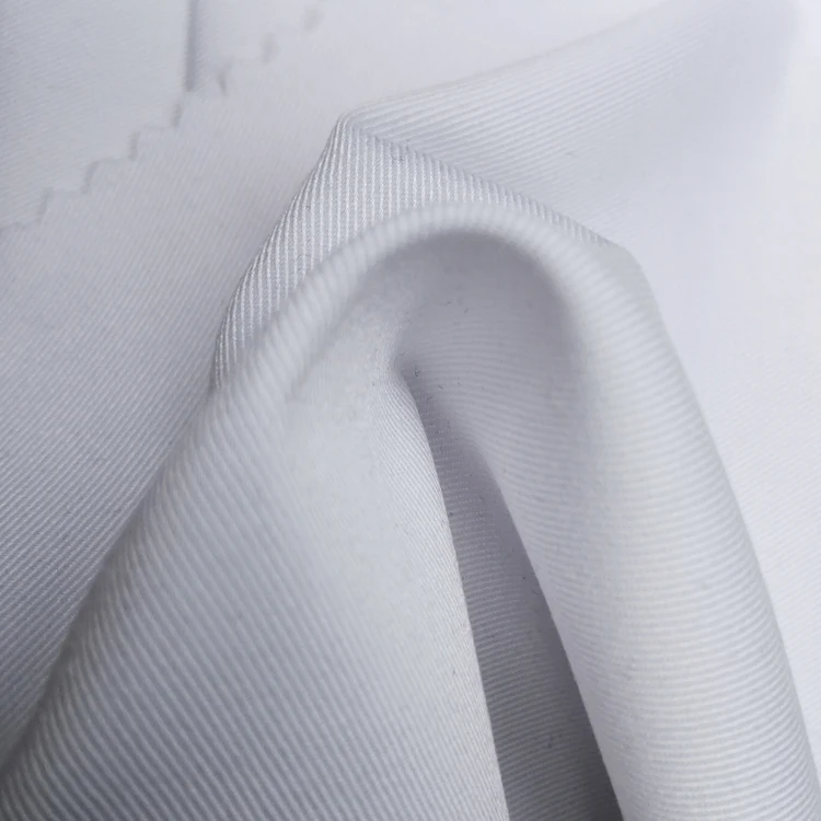 ready goods Colours woven twill breathable soft bamboo polyester spandex fabric