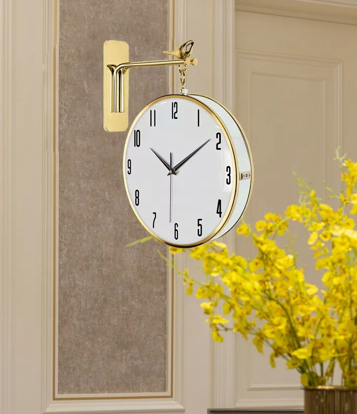 Metal Electroplating Leather Decoration Interior Design Home Decor Hanging Pendulum Living Room Wall Art