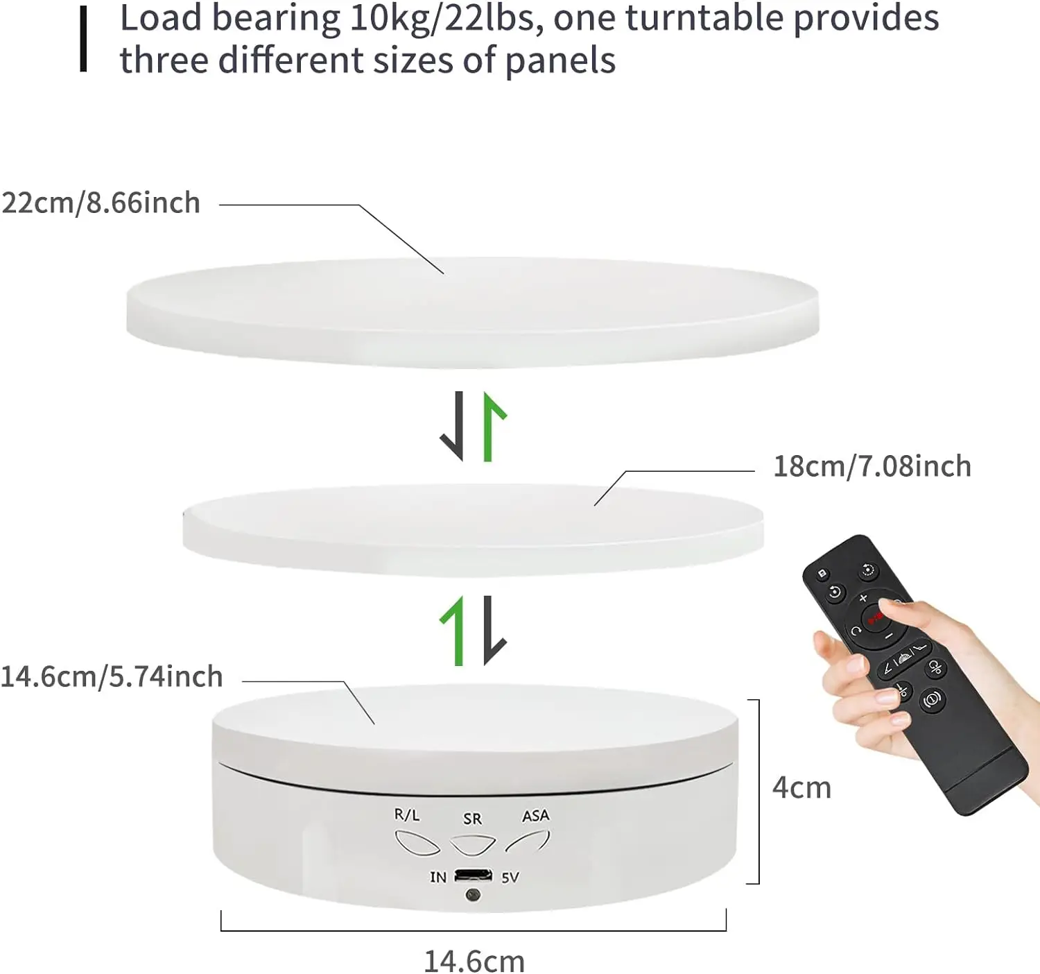 360 photography turntable degree rotating electric turntable 360 motorized rotating display stand for jewelry photography watch