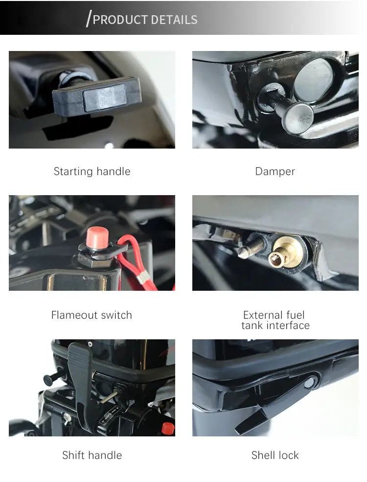 2 Stroke 25HP Outboard Motor Marine Engine 2 Stroke Boat Engines 25 hp Water Cooling Outboard Motor