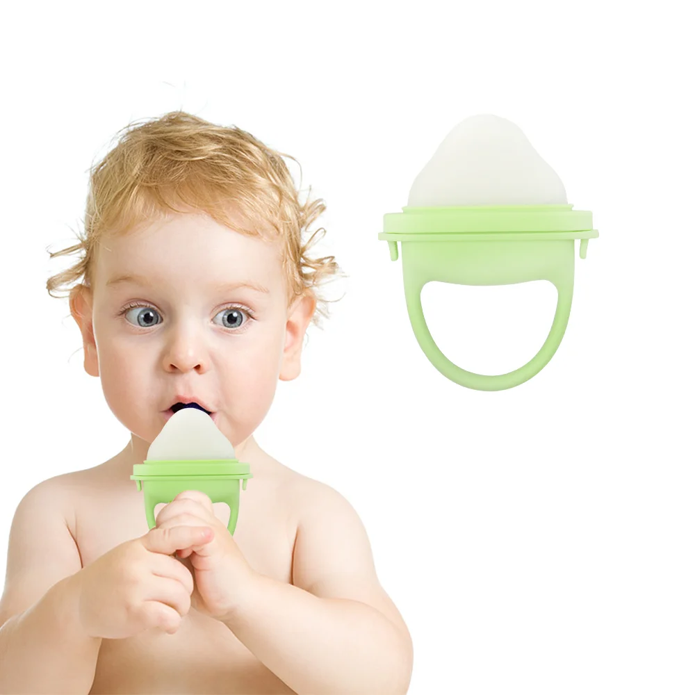 BPA Free Baby Fruit Feeder Popsicle Pacifier Teething Toys Silicone Frozen Baby Teether for Teething Relief