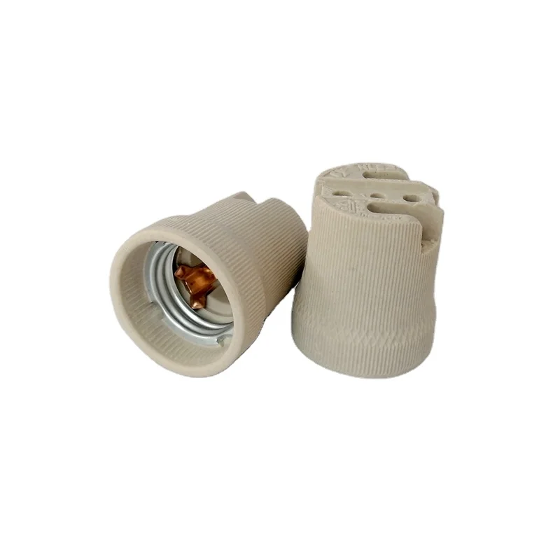 E27 Ceramic Lamps Holders Brass Accessory E27 Ceramic Bulb Holder