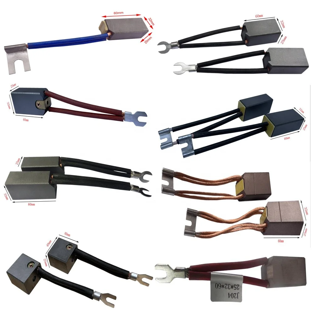 high quality 32X40X50 copper graphite carbon brush industry brush J204 series