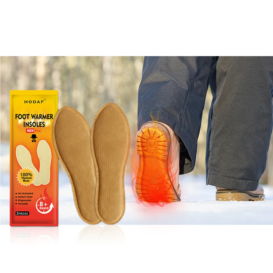 Одноразовые самонагреваемые зимние наружные стельки