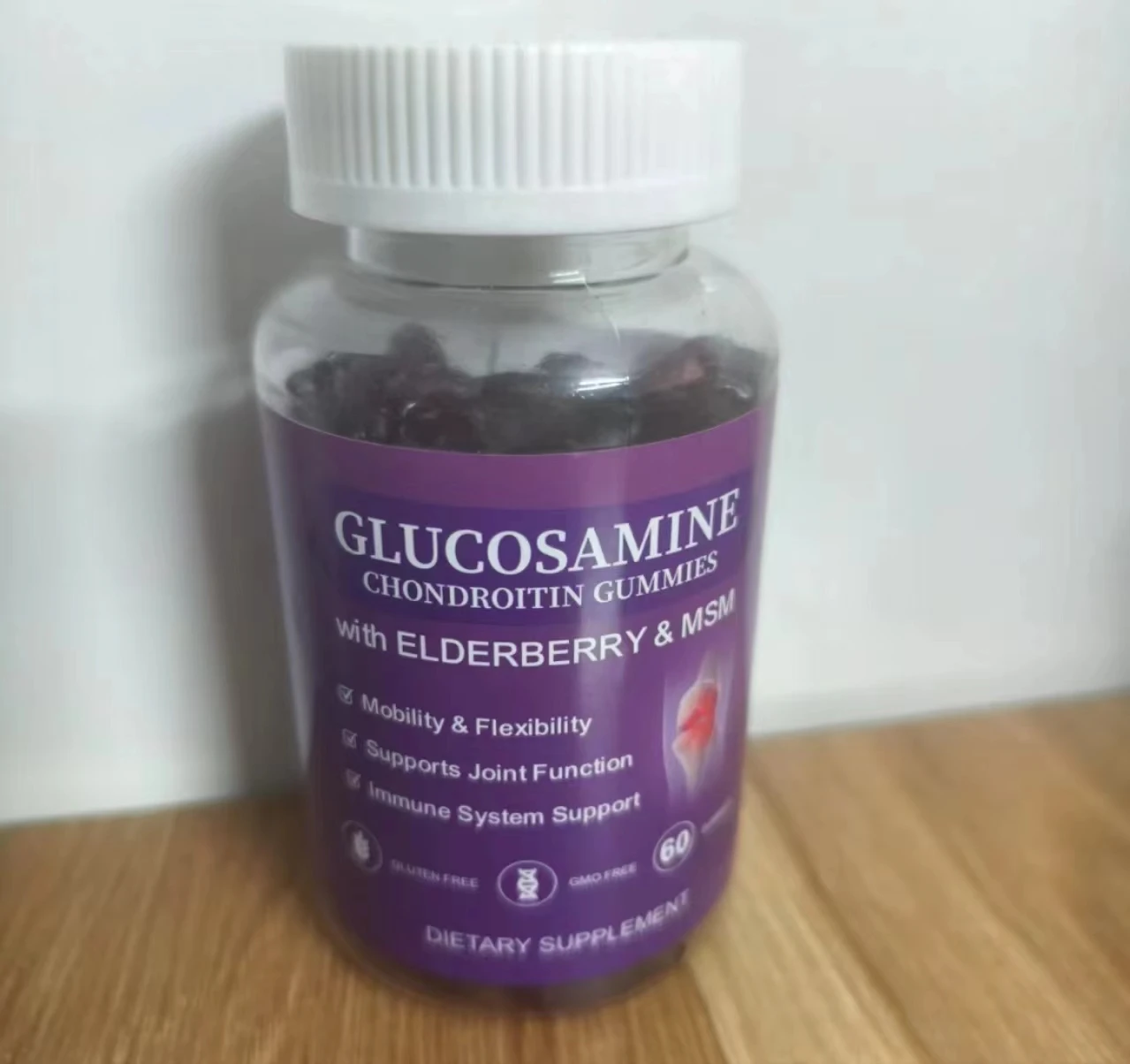 Ready to Ship Glucosamine Chondroitin Gummies Elderberry  Flavor MSM Gummies