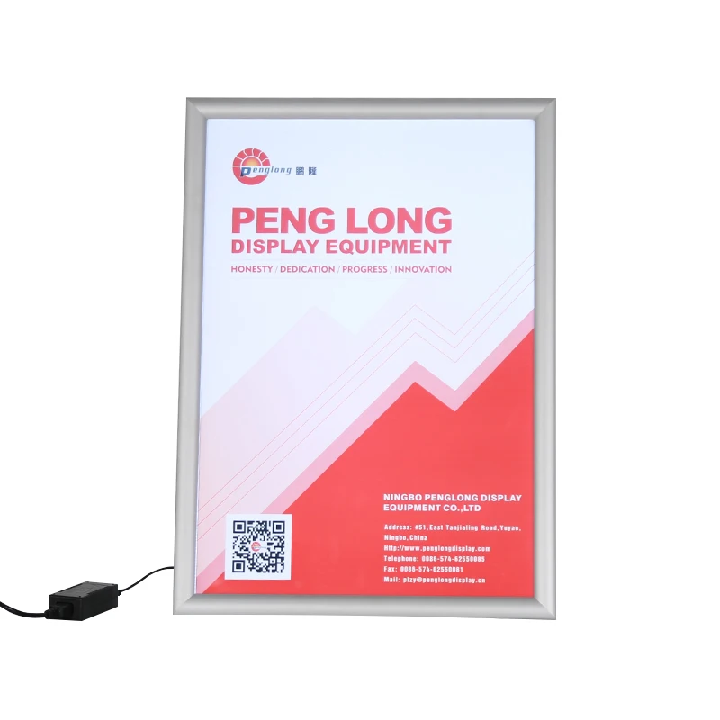 LED Snap Frame Light Box Wall Mount Menu Board for Restaurant Advertising