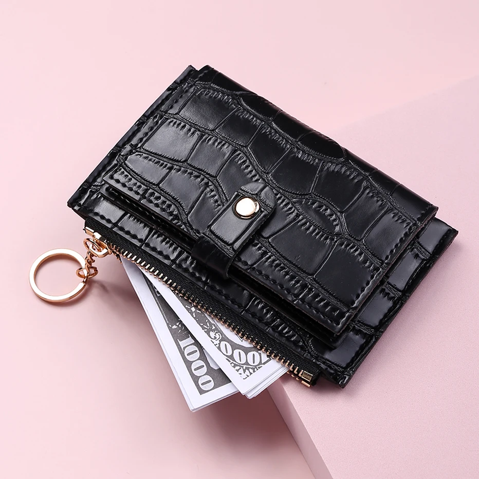 OEM/ ODM 2025 Новый Модный женский кошелек короткий держатель для карт маленький женский кошелек брелок Женский мини-клатч тонкий кошелек