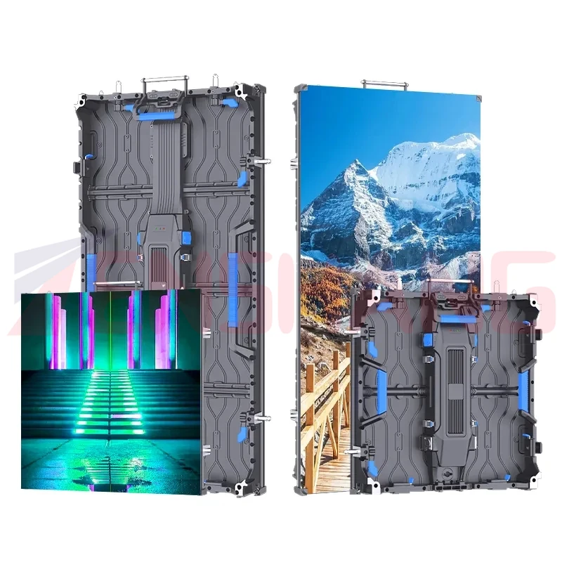 High Refresh Rate 500x1000mm Indoor Rental Led Video Wall Display Ip65 Waterproof Giant Stage Background Led Screen Panel