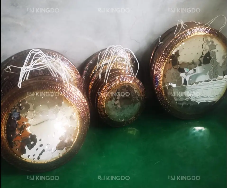 Kingdo High-Quality 40inch Nickel Alloy Gongs - Customizable Sizes & Patterns for Sound Healing, Meditation, and Decoration