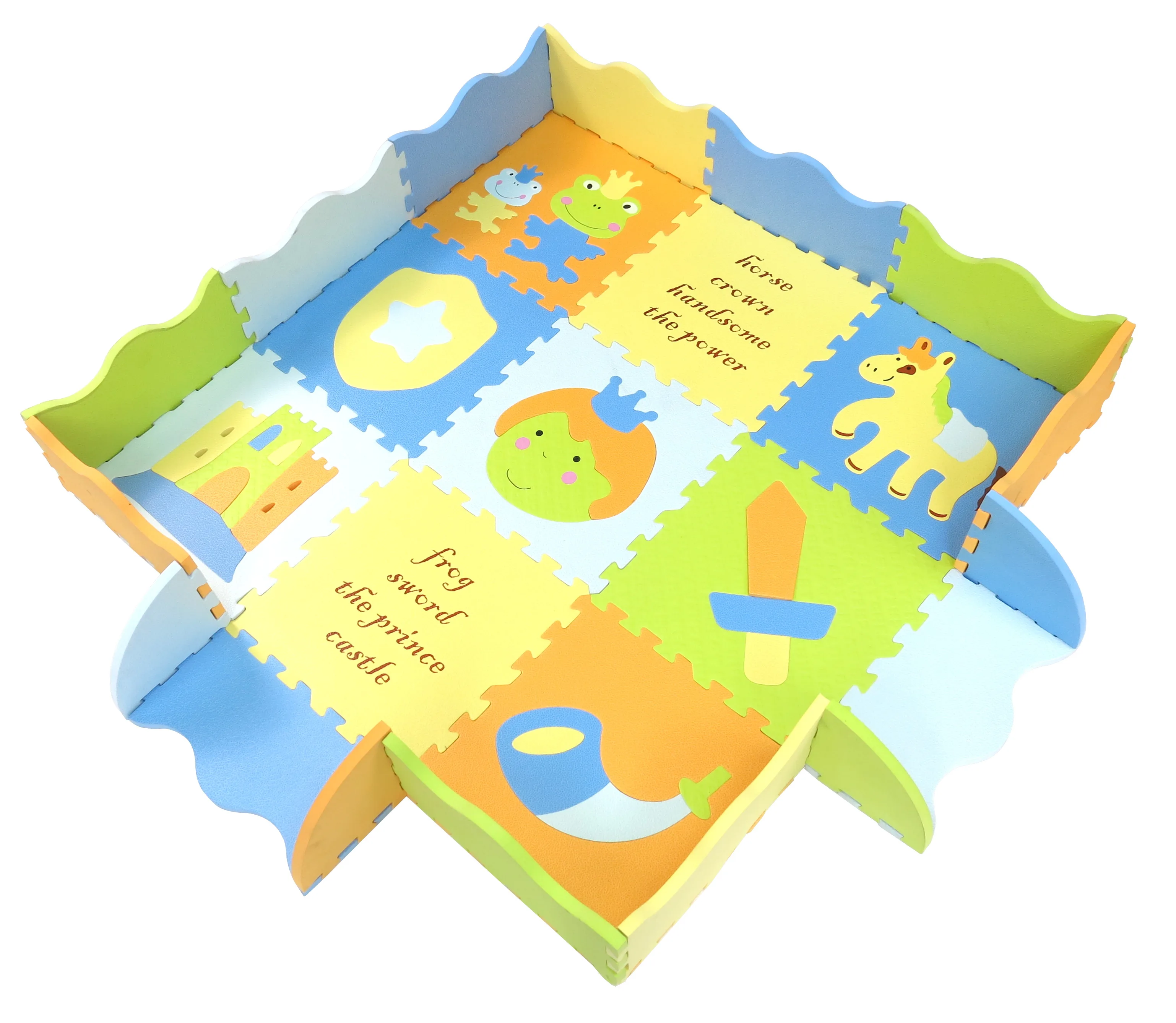 Wholesale Premium Quality Safe Assorted Pattern Children Educational EVA Puzzle Mat For Export