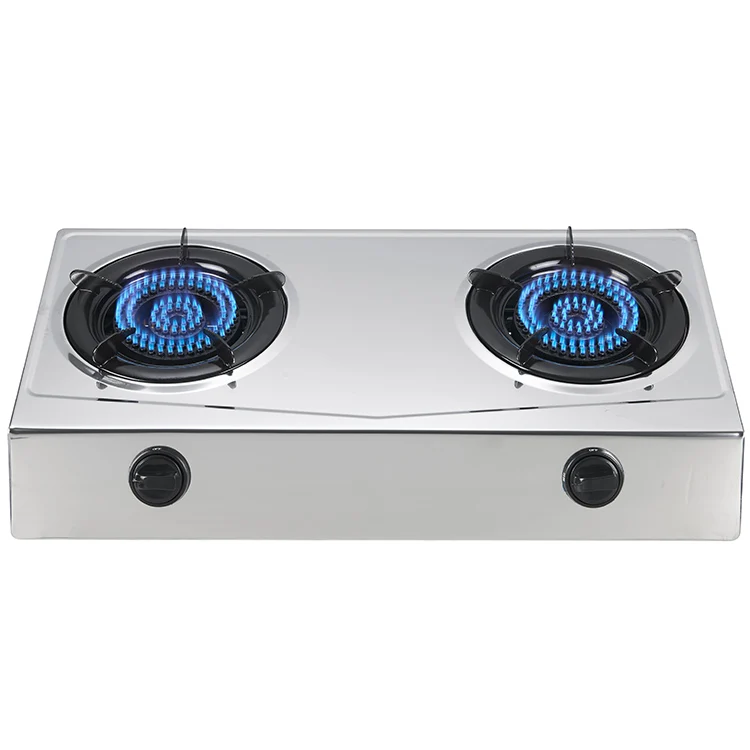 kitchen appliances LPG NG 2 burner cooker stainless steel battery ignition induction gas stoves