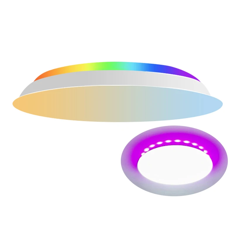 Panel UFO Surface Ultrathin Wifi Ceiling Lamp 16 million Smart Dancing RGB lighting Led Light for Home KTV Alexa google