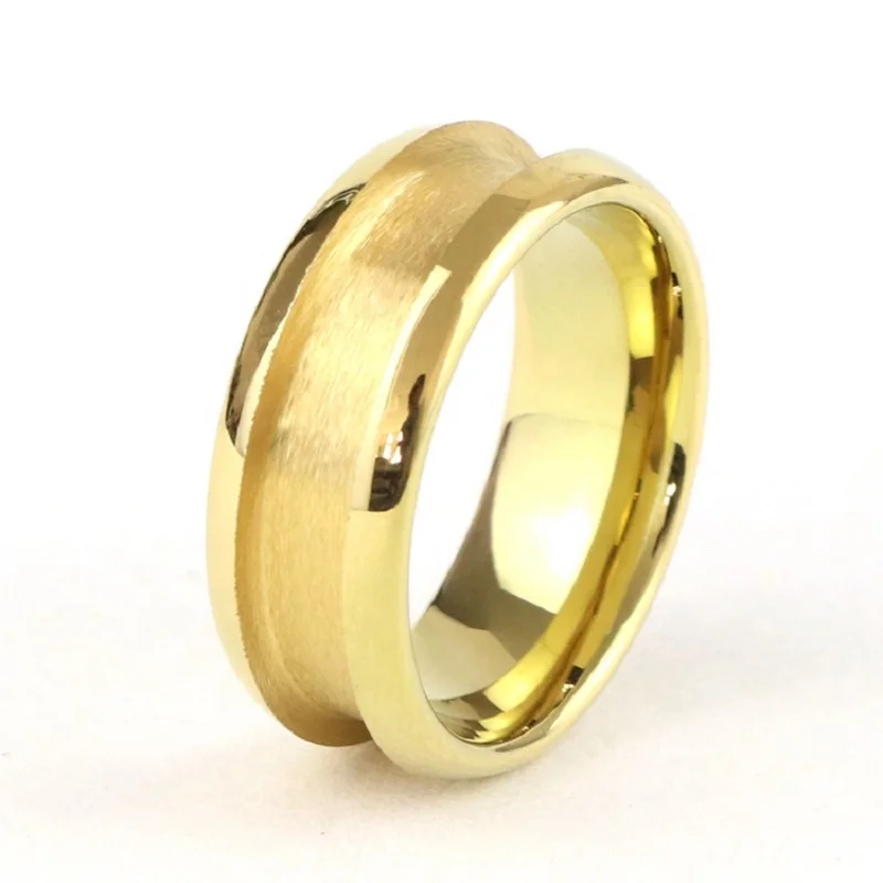 
Custom Factory Directly Made DIY Jewelry 8mm 6mm 4mm Tungsten Carbide Channel Ring Core Blanks for Inlay 